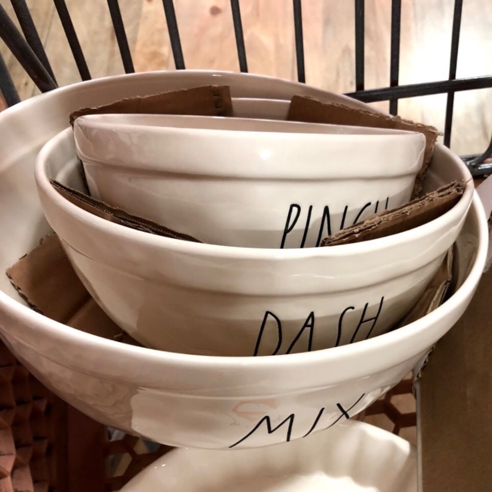 RAE DUNN mixing bowls